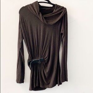 Gender Bias cowl neck sweater